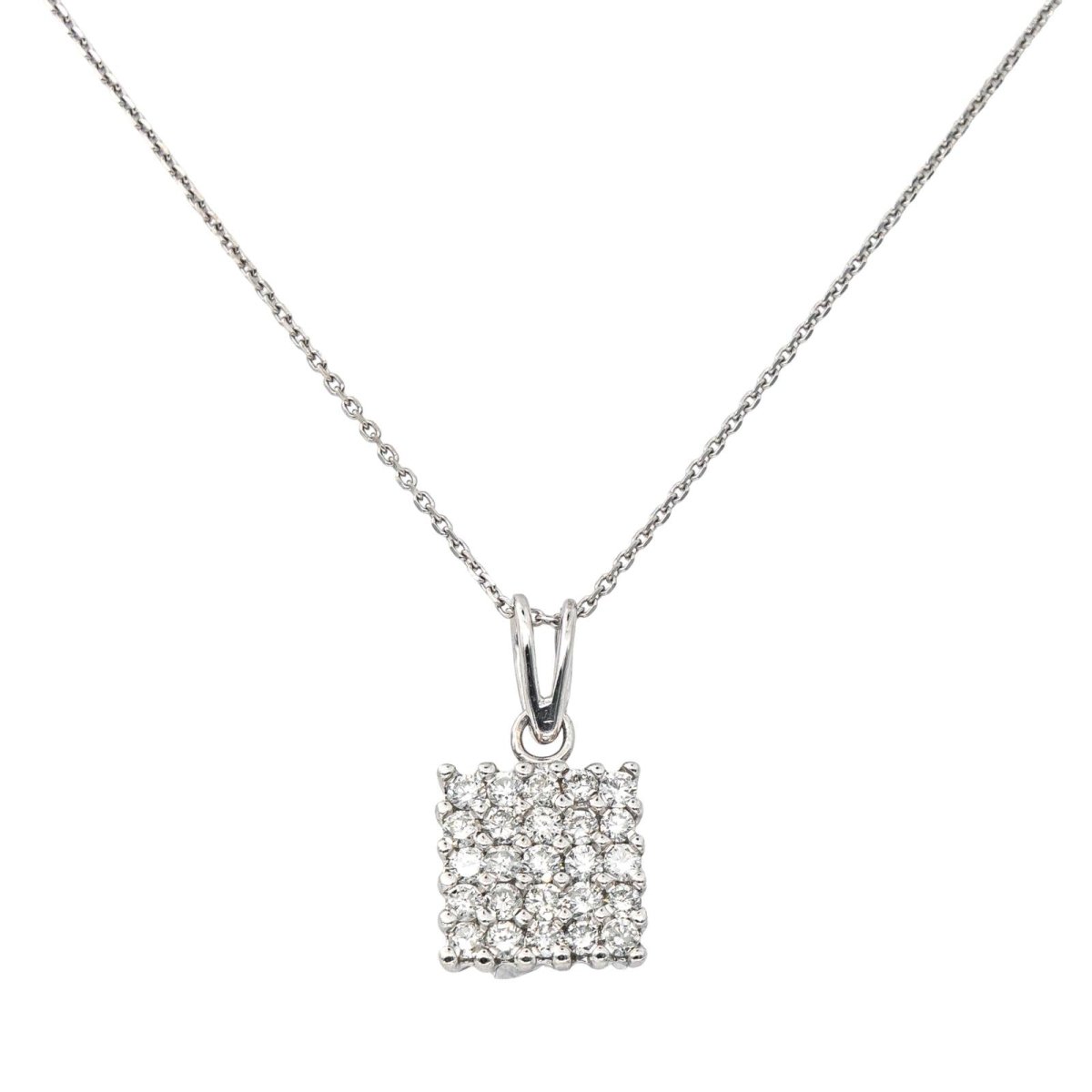 Collier Pendentif en or blanc et diamants - Castafiore