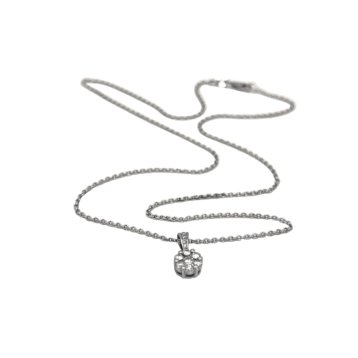 Collier Pendentif en or blanc et diamants - Castafiore