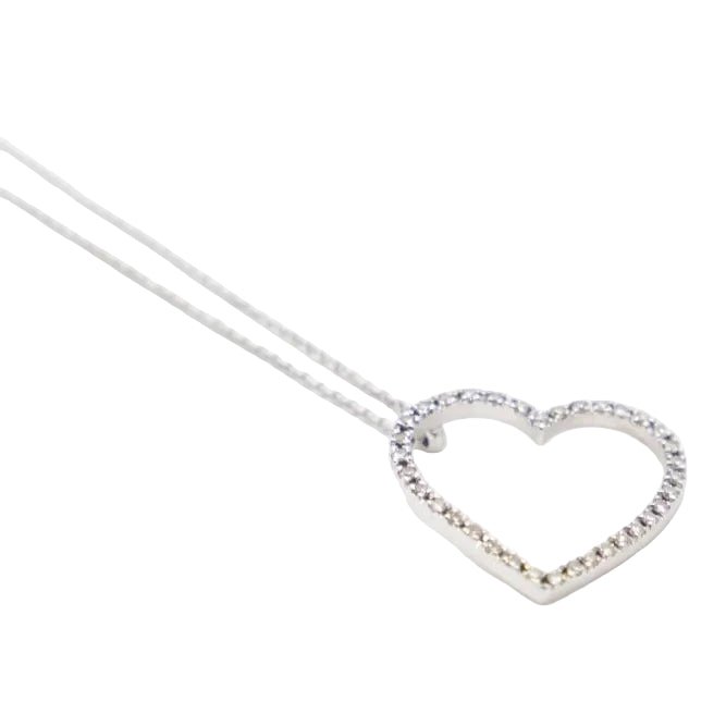 Collier Pendentif en or blanc et diamants - Castafiore