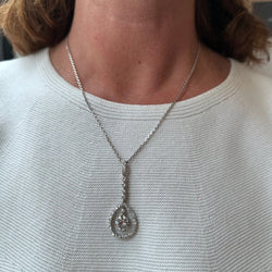 Collier Pendentif en or blanc et diamants - Castafiore