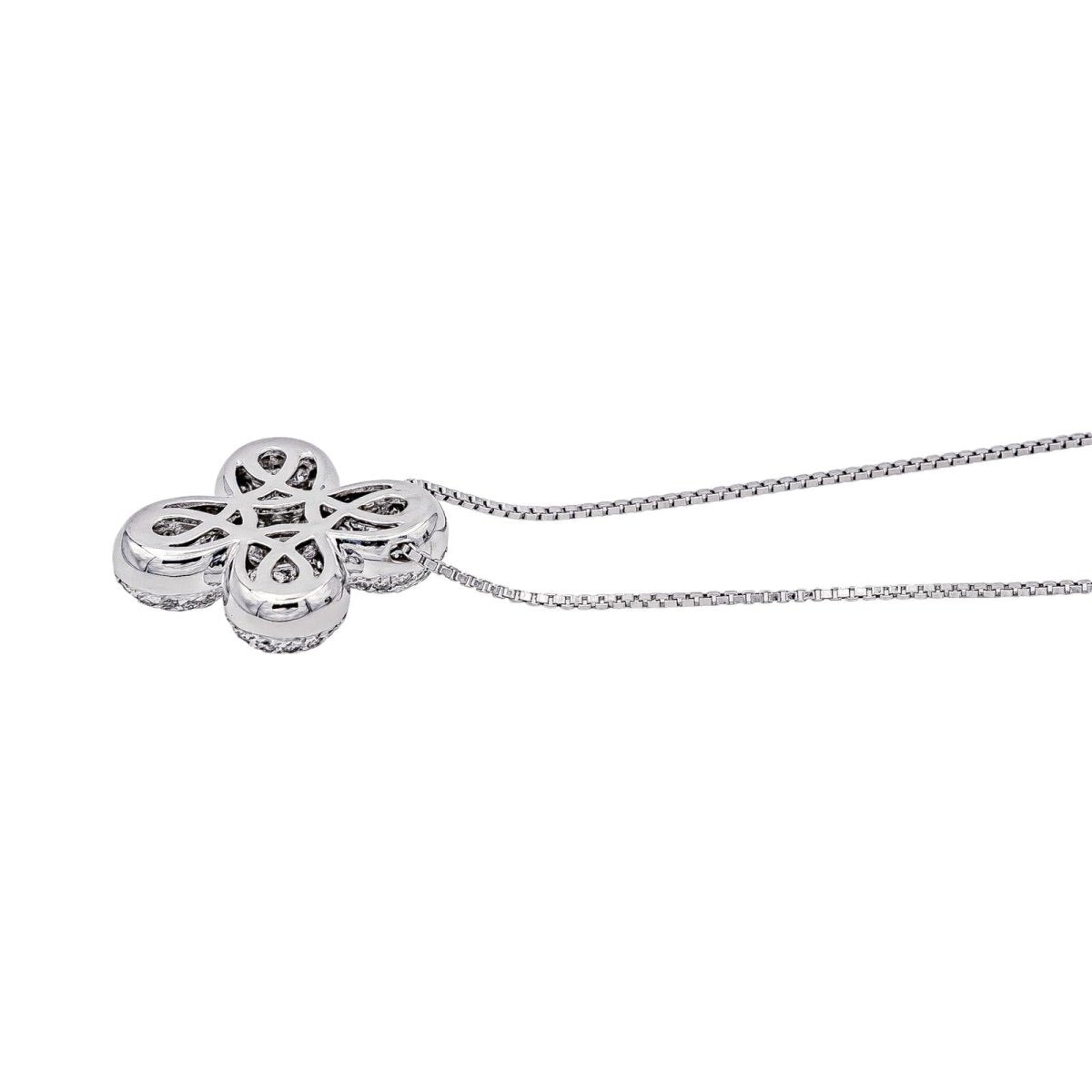 Collier Pendentif en or blanc et diamants - Castafiore