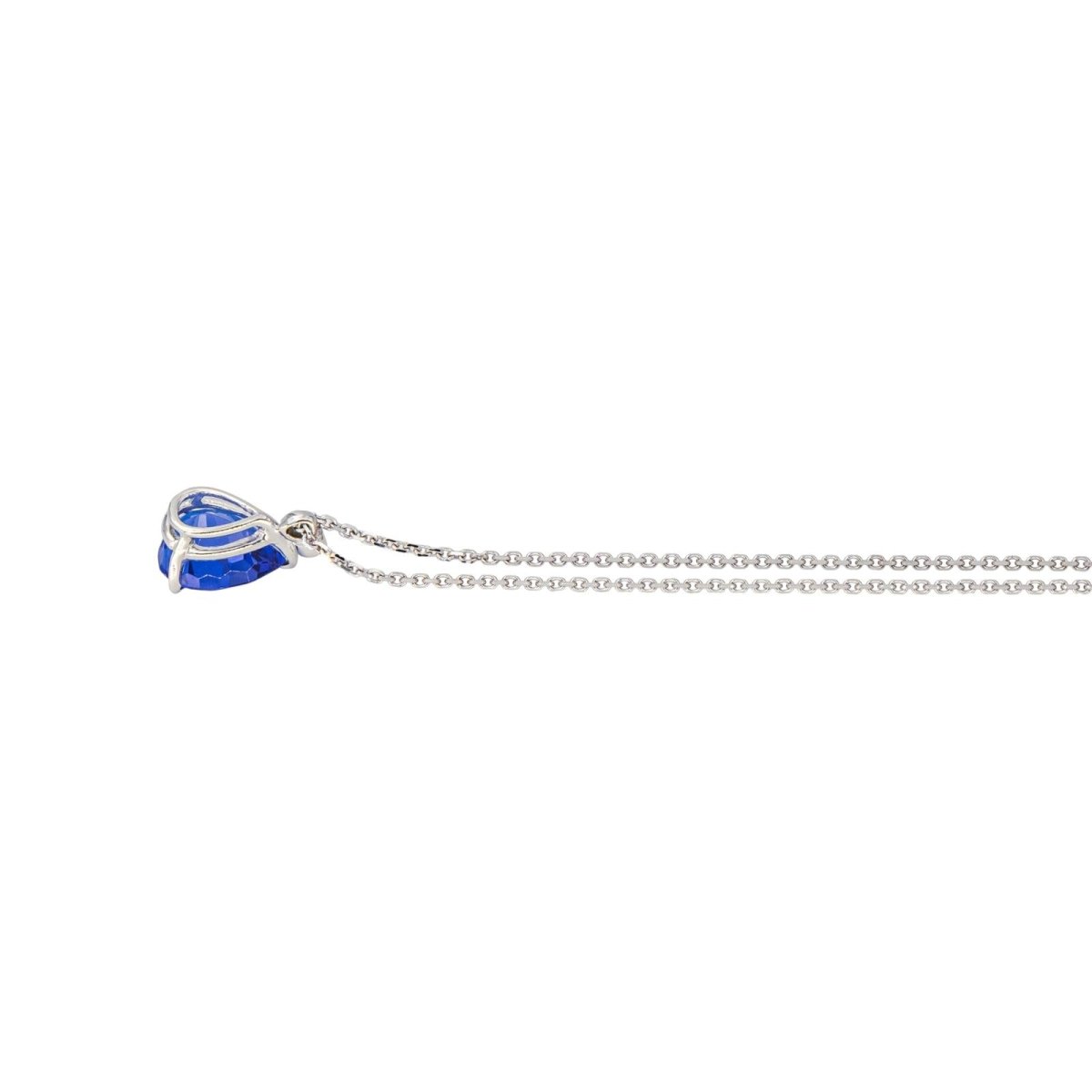 Collier Pendentif en or blanc et tanzanite - Castafiore