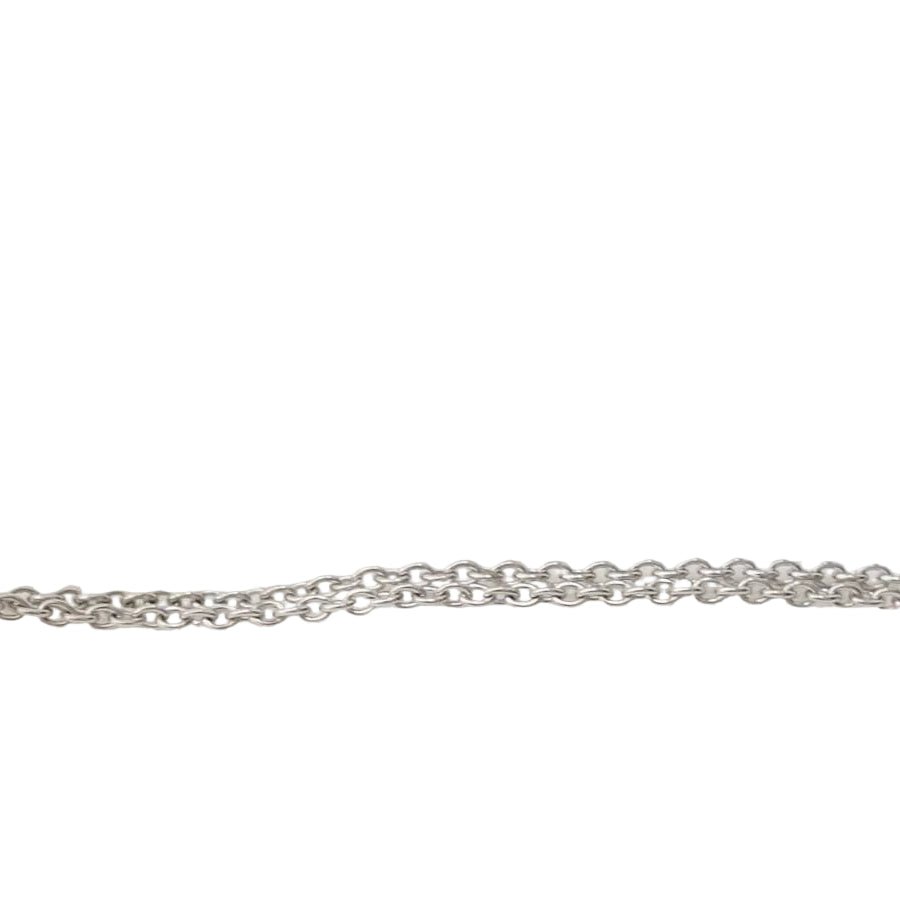 Collier Pendentif en or blanc et topaze - Castafiore