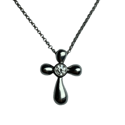 Collier Pendentif en or blanc, palladium et diamant - Castafiore