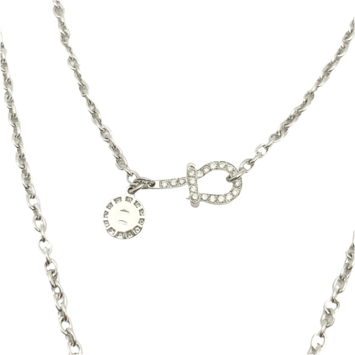 Collier Pendentif en or blanc, perle et diamants - Castafiore