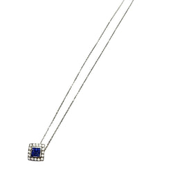 Collier Pendentif en or blanc, saphirs et diamants - Castafiore