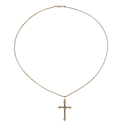 Collier Pendentif en or jaune, émail et perles - Castafiore