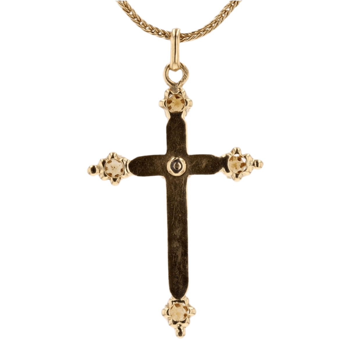 Collier Pendentif en or jaune, émail et perles - Castafiore