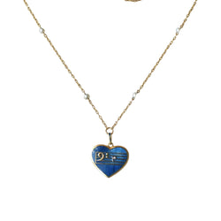 Collier Pendentif en or jaune, émail, perles et diamants - Castafiore