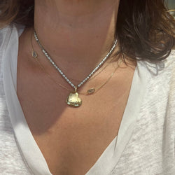 Collier Pendentif en or jaune et argent - Castafiore