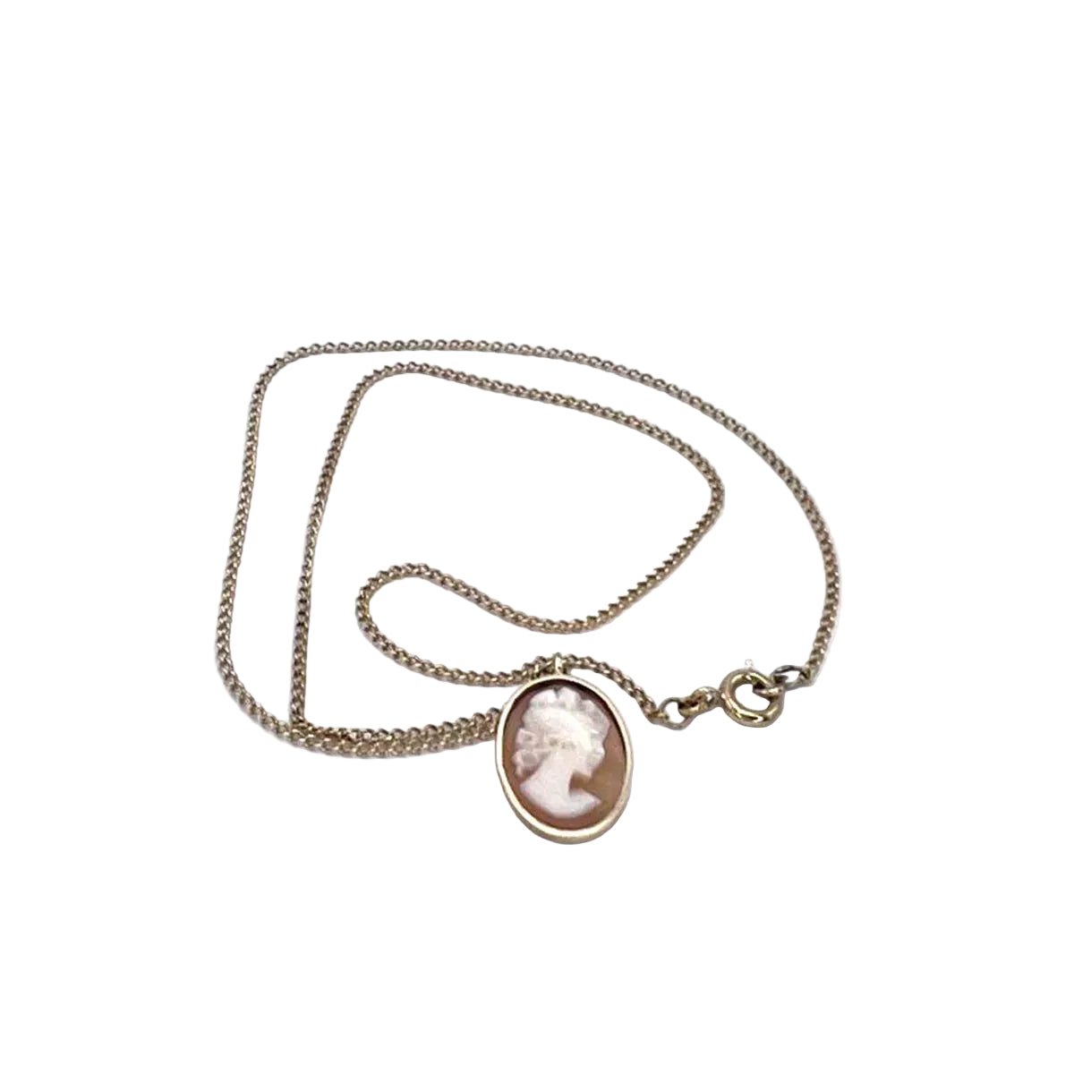 Collier Pendentif en or jaune et camée - Castafiore