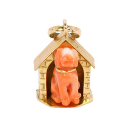 Collier Pendentif en or jaune et corail - Castafiore