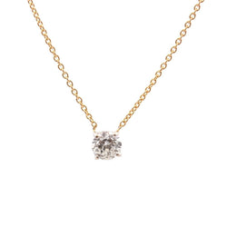 Collier Pendentif en or jaune et diamant - Castafiore