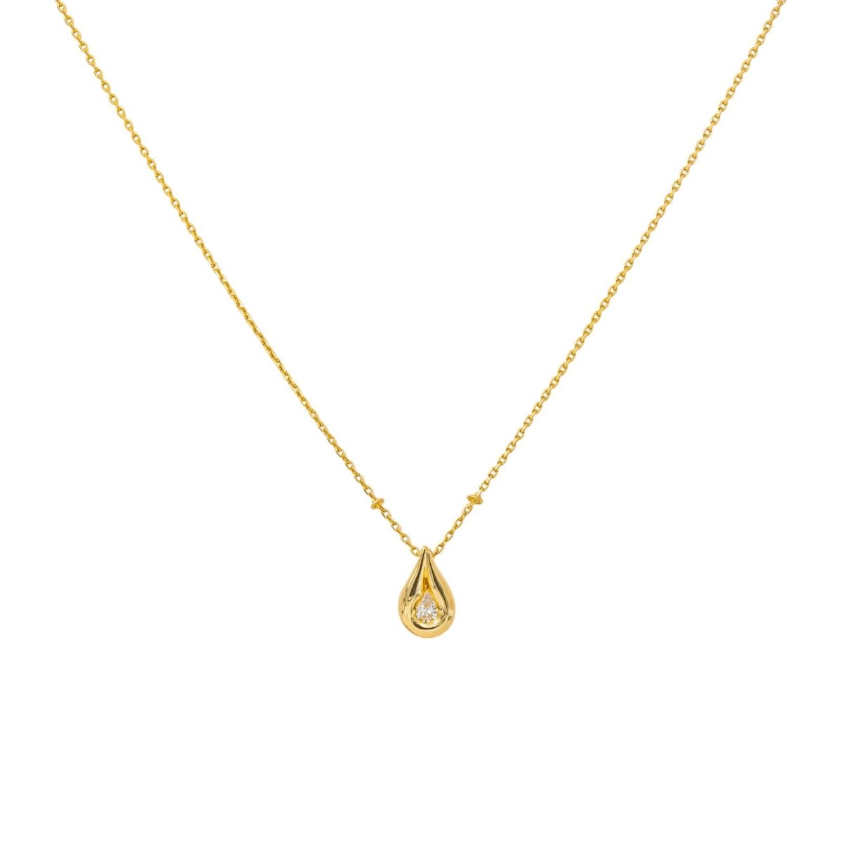 Collier Pendentif en or jaune et diamant - Castafiore
