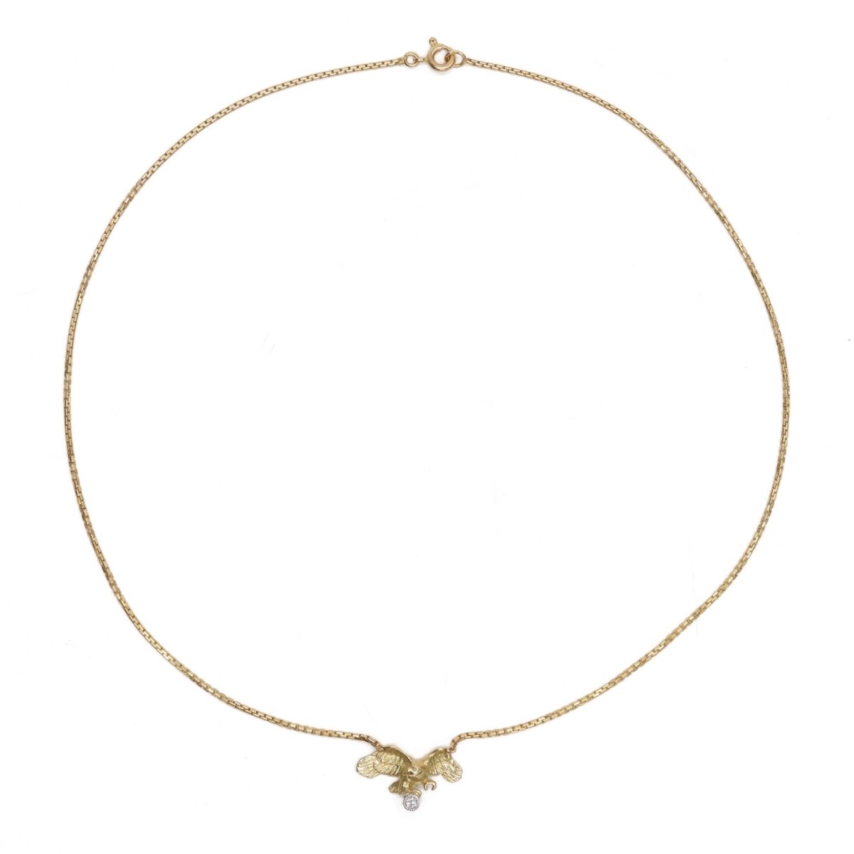 Collier Pendentif en or jaune et diamant - Castafiore
