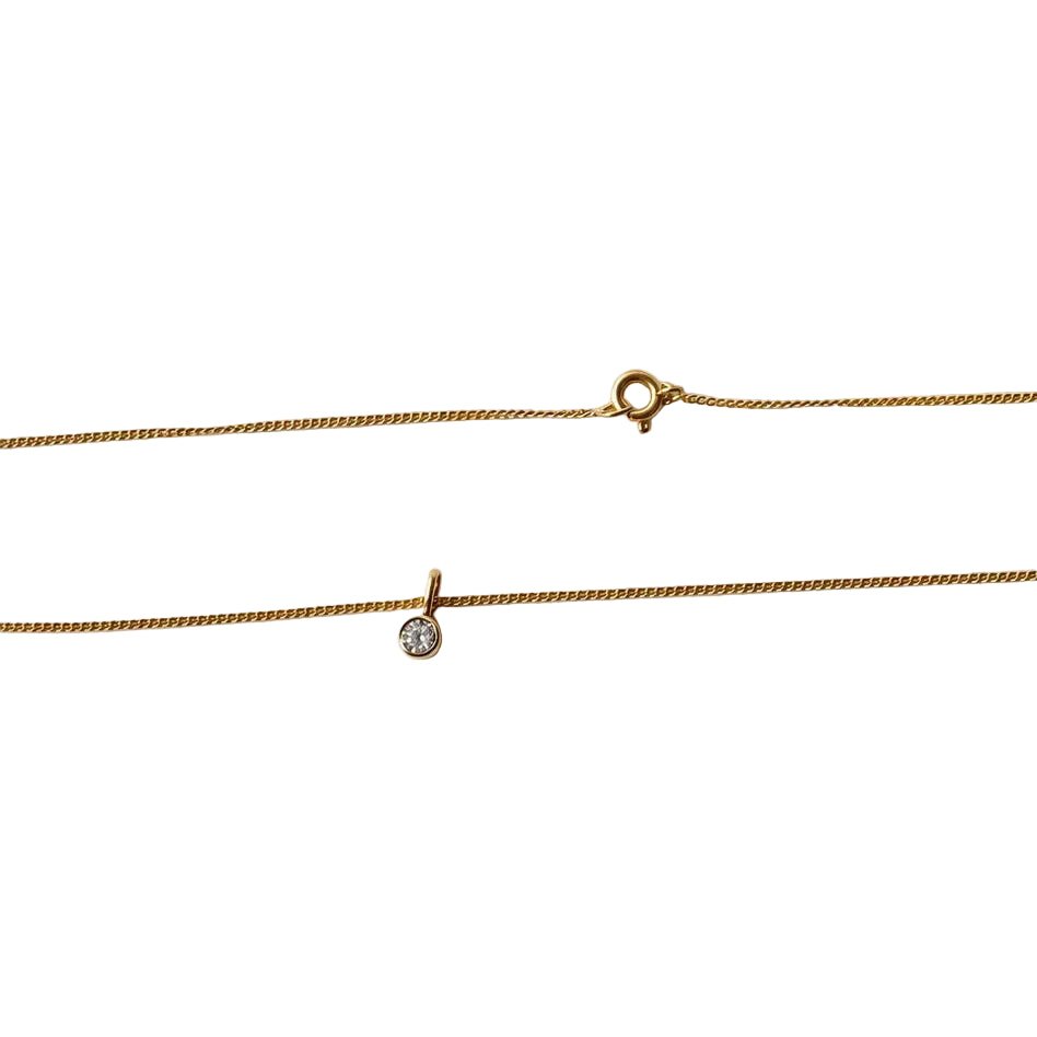 Collier Pendentif en or jaune et diamant - Castafiore