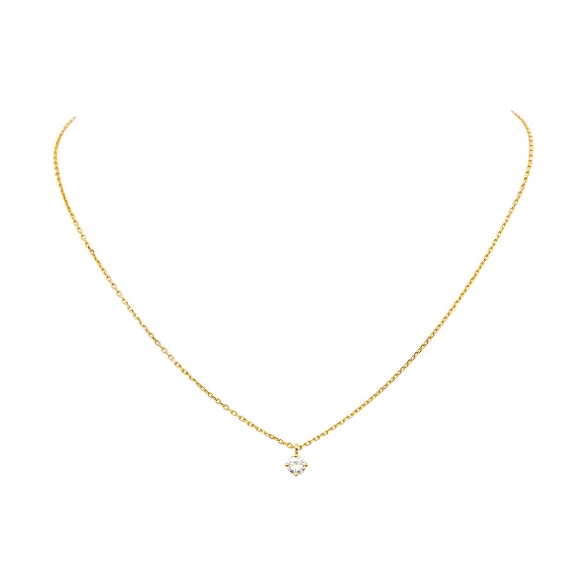 Collier Pendentif en or jaune et diamant - Castafiore