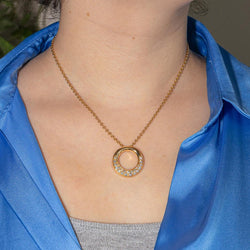 Collier Pendentif en or jaune et diamants - Castafiore