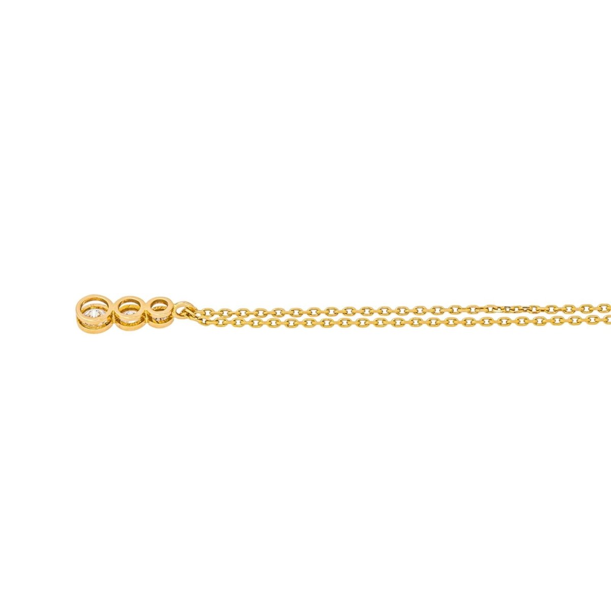 Collier Pendentif en or jaune et diamants - Castafiore