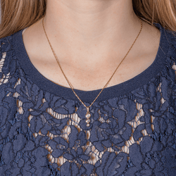 Collier Pendentif en or jaune et diamants - Castafiore