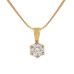 Collier Pendentif en or jaune et diamants - Castafiore