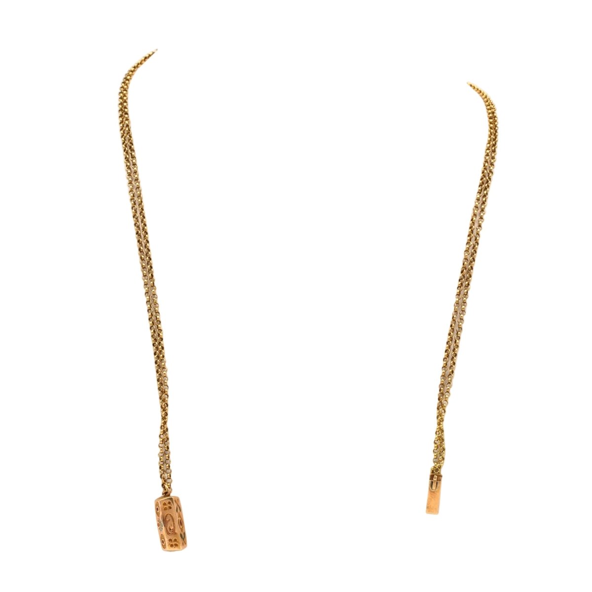 Collier Pendentif en or jaune et diamants - Castafiore