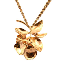 Collier Pendentif en or jaune et diamants - Castafiore