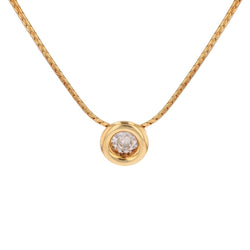 Collier Pendentif en or jaune et diamants - Castafiore