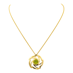 Collier Pendentif en or jaune et péridot - Castafiore