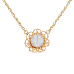 Collier Pendentif en or jaune et perle - Castafiore