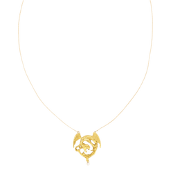 Collier Pendentif en or jaune et perle - Castafiore