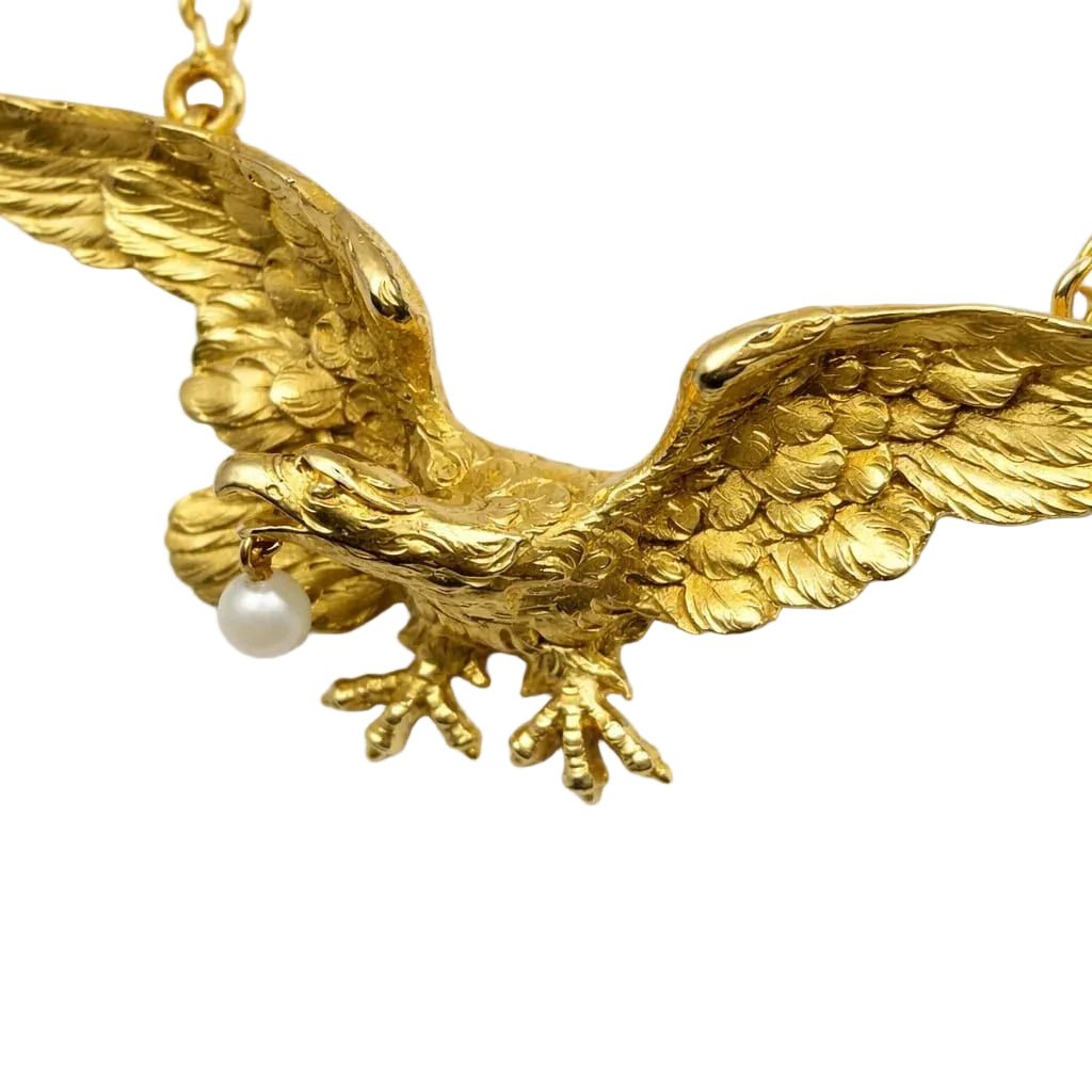 Collier Pendentif en or jaune et perle - Castafiore