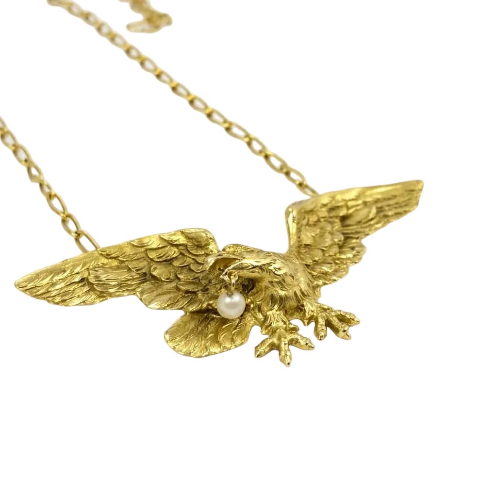 Collier Pendentif en or jaune et perle - Castafiore