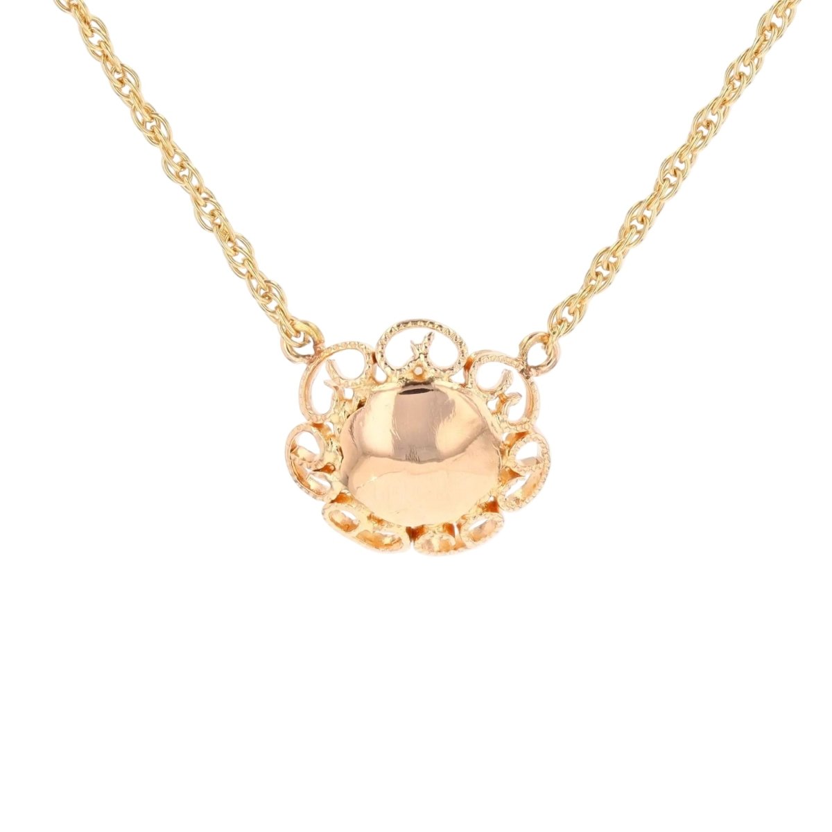 Collier Pendentif en or jaune et perle - Castafiore