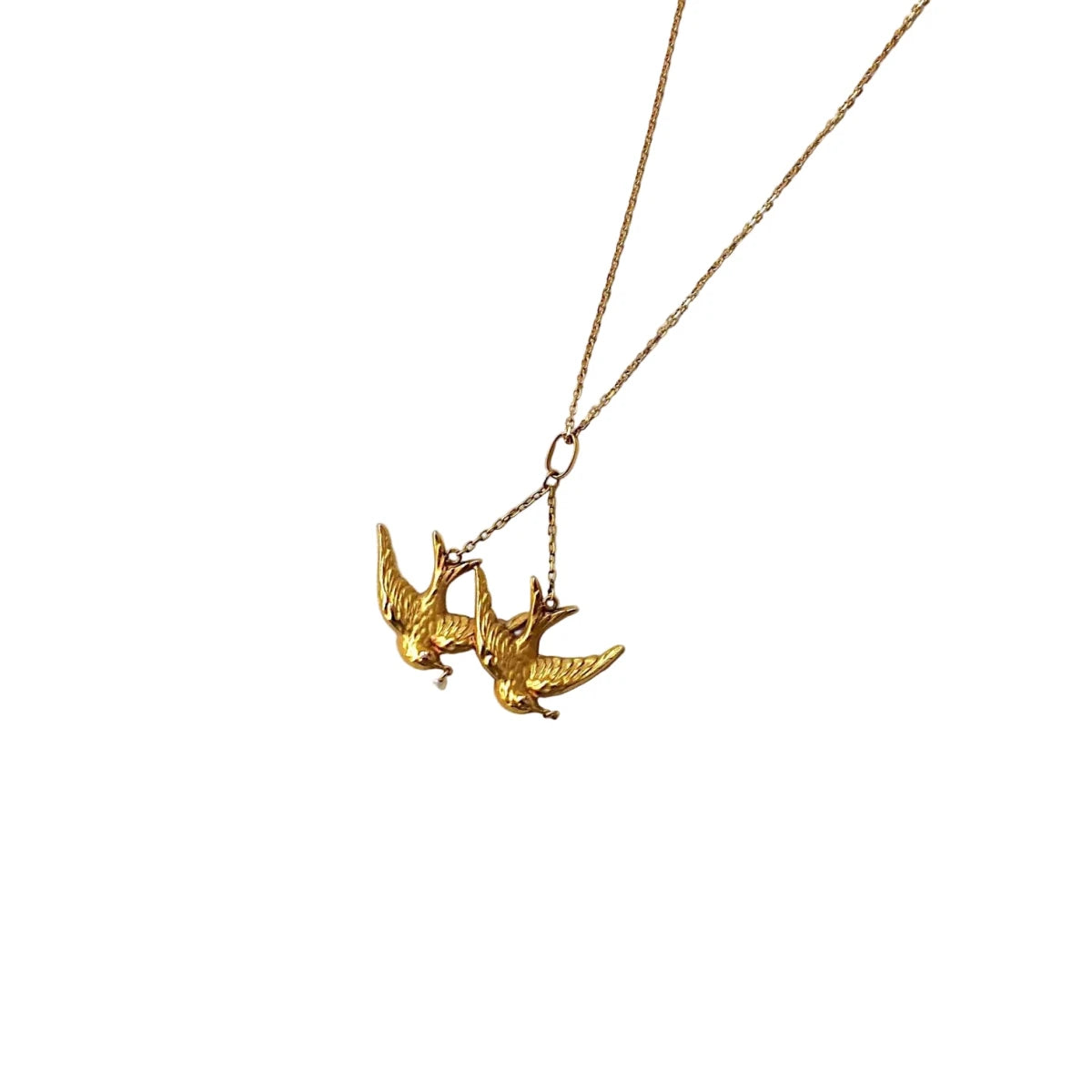 Collier Pendentif en or jaune et perles - Castafiore
