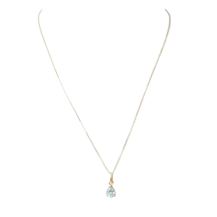 Collier Pendentif en or jaune et topaze - Castafiore