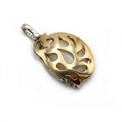 Collier Pendentif en or jaune, opale et diamants - Castafiore