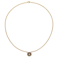 Gourmet link chain with antique pearl motif and diamonds