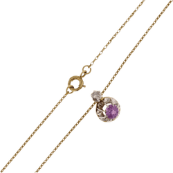 Collier Pendentif en or jaune, saphir et diamant - Castafiore