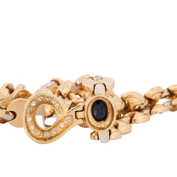 Collier Pendentif en or jaune, saphir et diamants - Castafiore