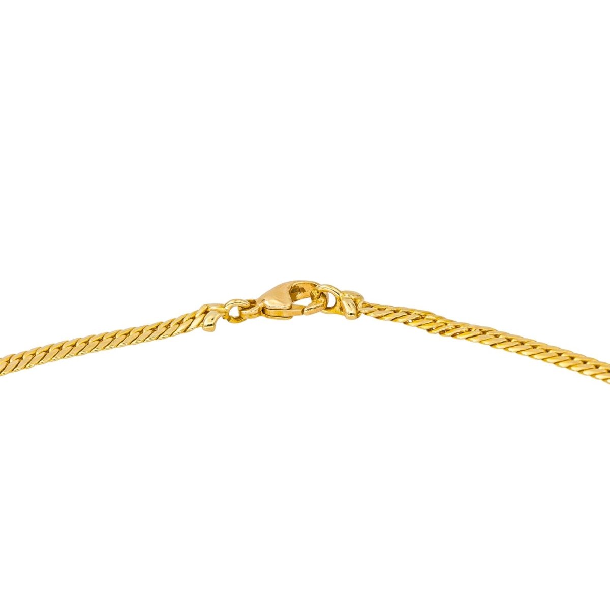 Collier Pendentif en or jaune, saphir et diamants - Castafiore