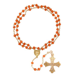 Collier Pendentif en or rose et corail - Castafiore