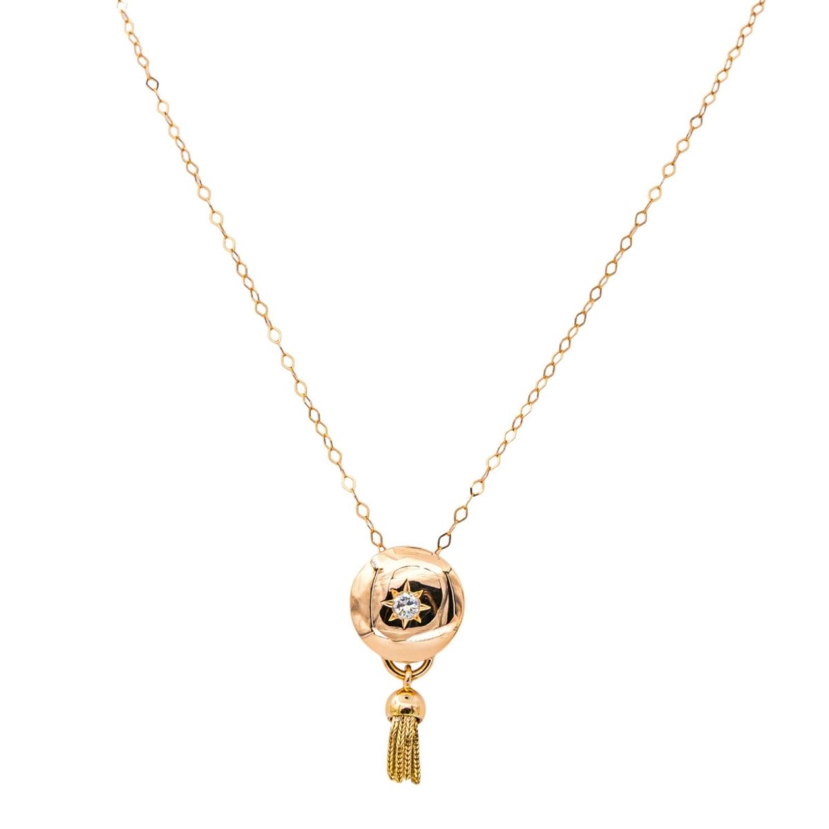 Collier Pendentif en or rose et diamant - Castafiore