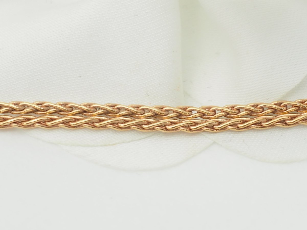 Collier pendentif fleur en or rose, pierres fines et diamants - Castafiore