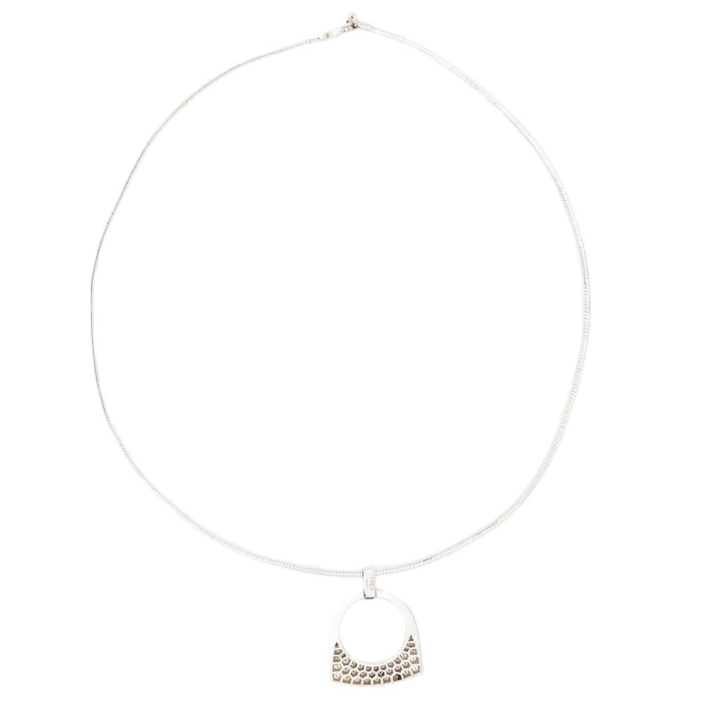 Collier Pendentif FRED "Success" en or blanc et diamants - Castafiore