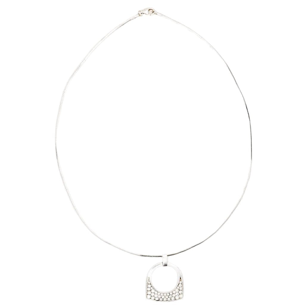 Collier Pendentif FRED "Success" en or blanc et diamants - Castafiore