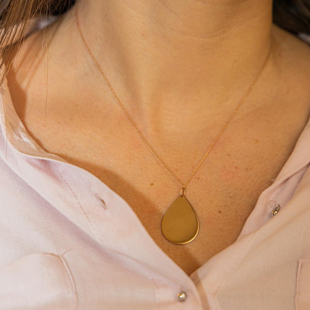 Collier Pendentif GINETTE NY "Bliss on chain" en or rose - Castafiore