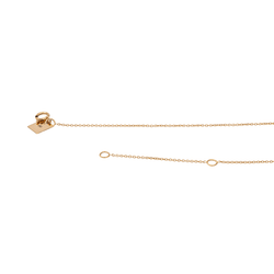 Collier Pendentif GINETTE NY "Bliss on chain" en or rose - Castafiore