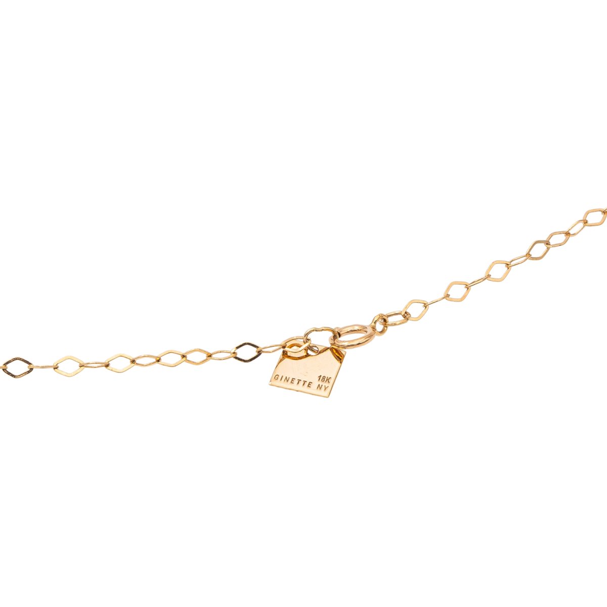 Collier Pendentif GINETTE NY "Jumbo bliss on chain" en or rose - Castafiore