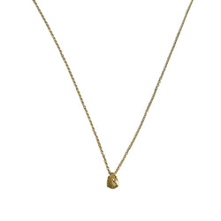 Collier Pendentif GUY BARUCH en or jaune et saphir